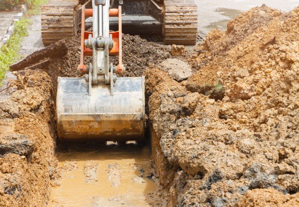 Water Line Digging in Pataskala